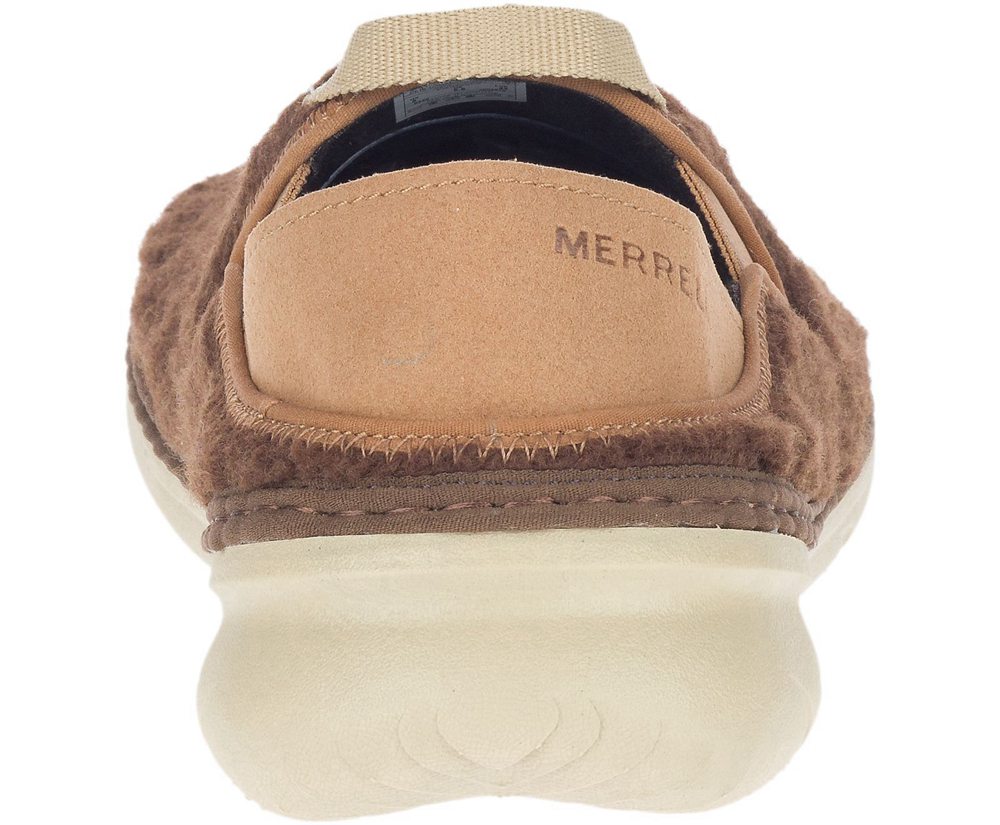 Merrell Slip Ons Męskie Brązowe - Hut Moc Cocoa - 740913-AOD